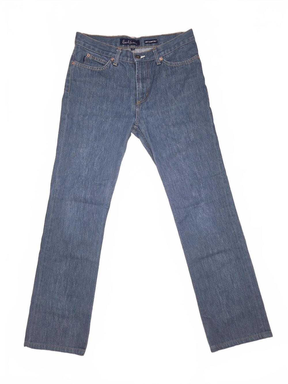 Earl Jean Vintage Made in USA Dry Clean Only Straight Leg Jeans Womens Size 28